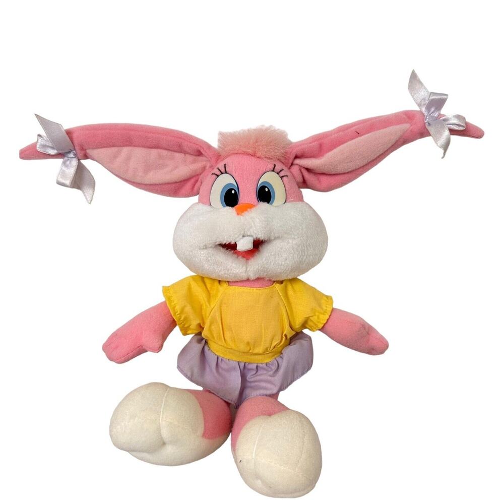 Babs Bunny Doll Vintage Stuffed Animal 1990 Playskool Tiny Toon Adventures Plush